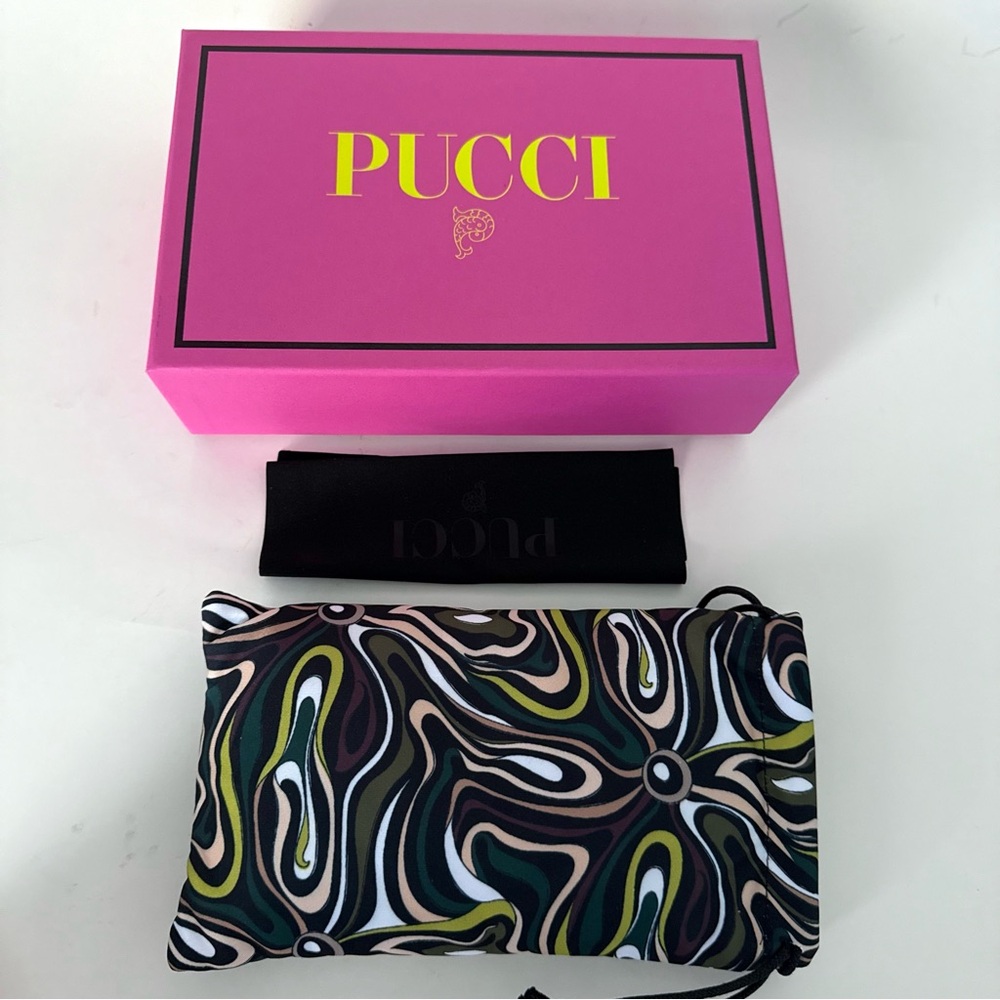 NEW Emilio PUCCI Limited Edition Pink Crystal Embellished Cat Eye Sunglasses - Picture 10 of 16